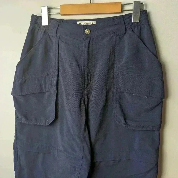COLUMBIA Trackpants for women Size medium 100% nylon  Navy blue color - Picture 3 of 9